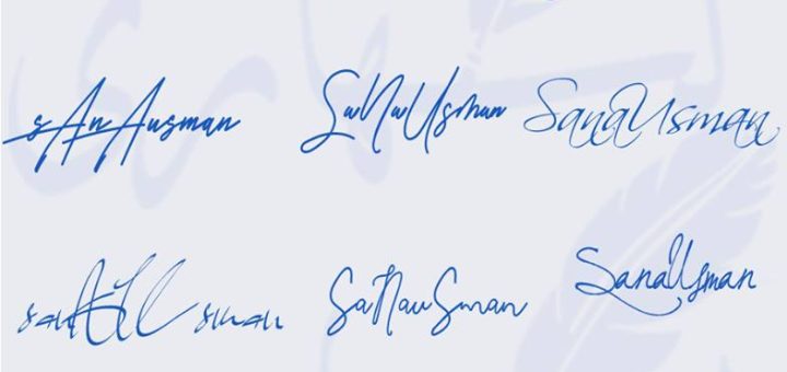 Signatures for Sana Usman