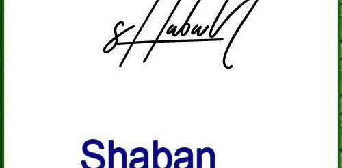 Shaban Handwritten Signature
