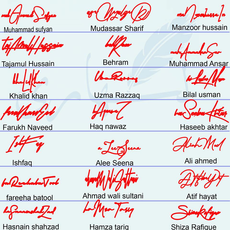 Handwritten Signature