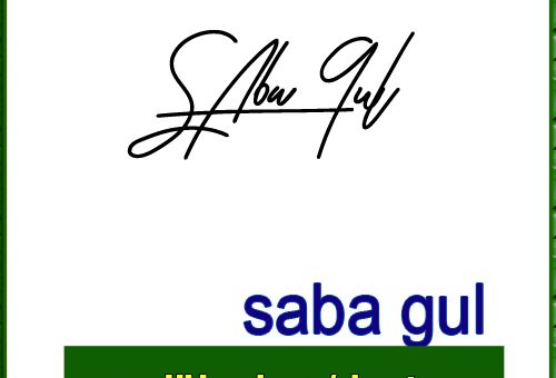 saba gul Handwritten Signature