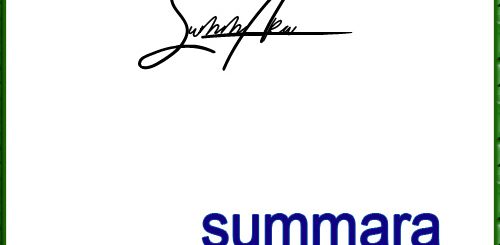 summara handwritten signature