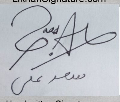 saad-ali Handwritten Signature