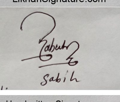 sabih Handwritten Signature