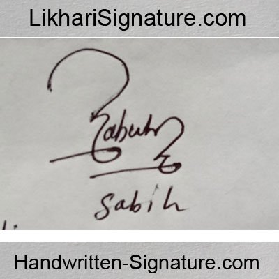 sabih Handwritten Signature