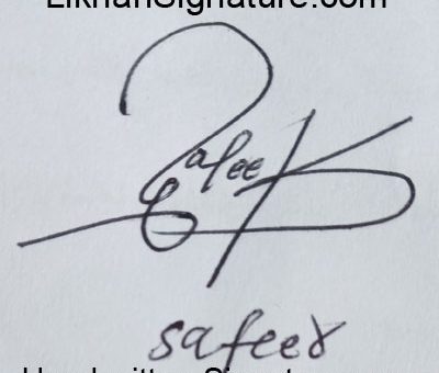 safeer Handwritten Signature
