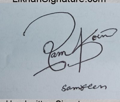 samreen Handwritten Signature