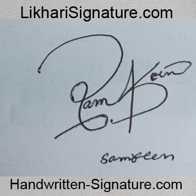 samreen Handwritten Signature