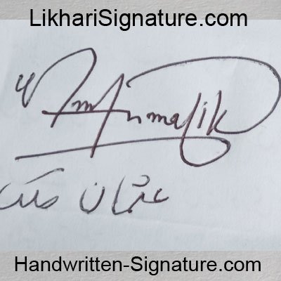 usman-malik Handwritten Signature