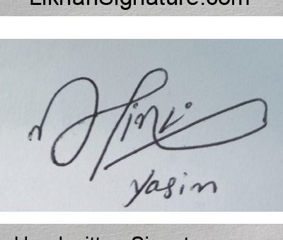 yasin Handwritten Signature