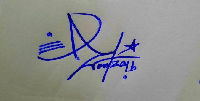 Alam Zaib Name Signature Style