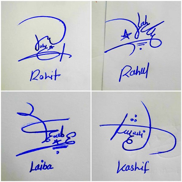 Easy Signatures For My Name