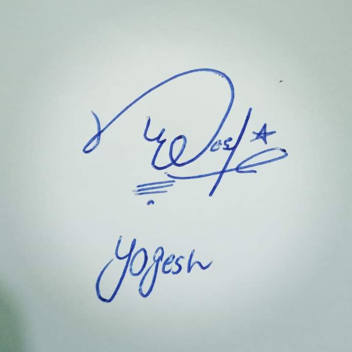 Yogesh Name Signature Style