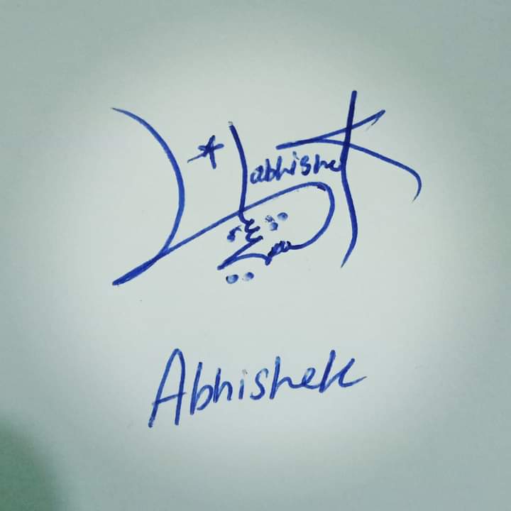 Abishek Name Signature Style
