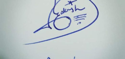 Akash Name Signature Style