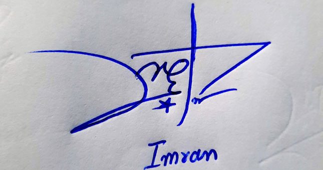 Imran Name Online Signature Styles