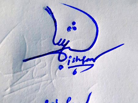 Ishfaq Name Online Signature Styles