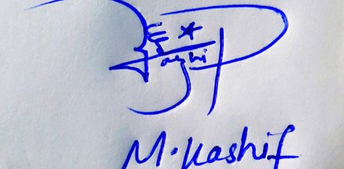 M Kashif Name Online Signature Styles