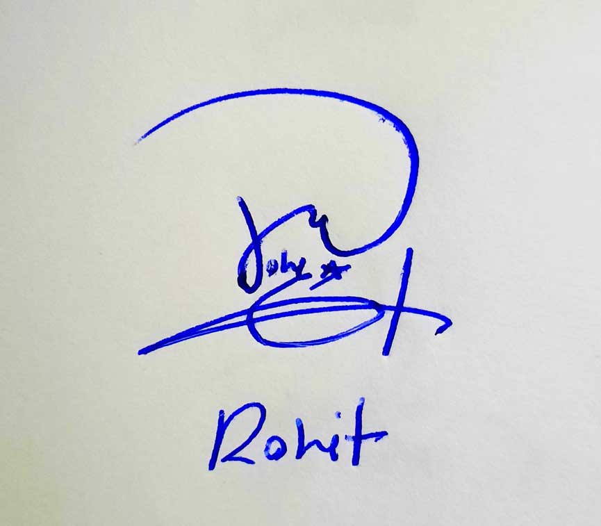 Rohit Name Signature Style