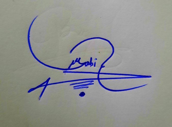 Sabir Name Signature Style