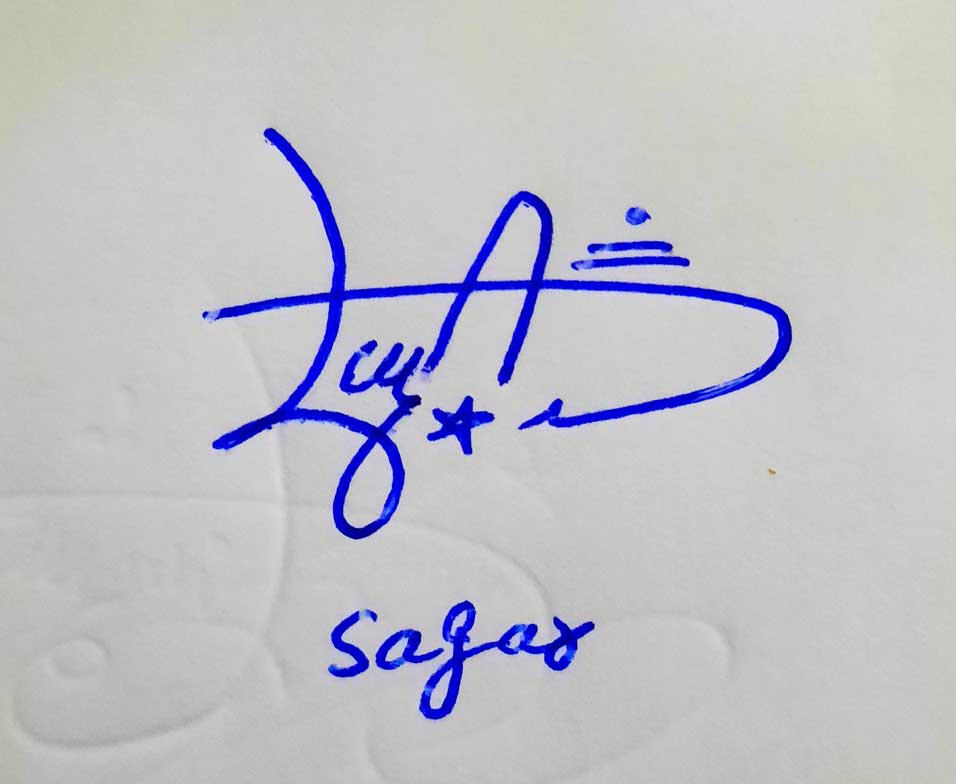 Sagar Name Signature Style