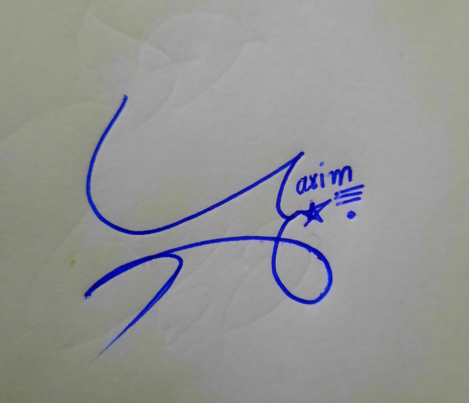 Sarim Name Signature Style