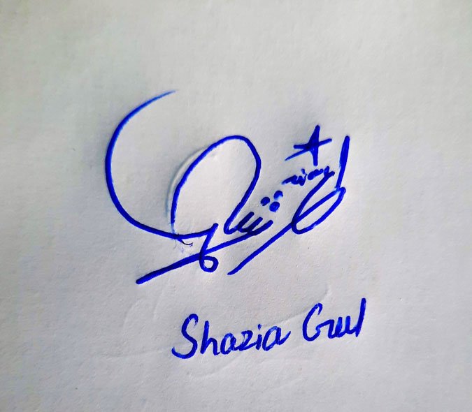 Shazia Gul Name Online Signature Styles