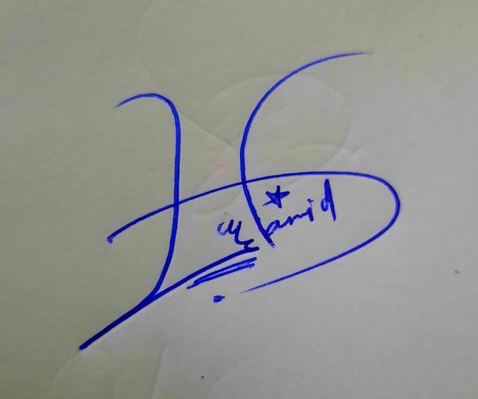Syed Hamid Name Signature Style