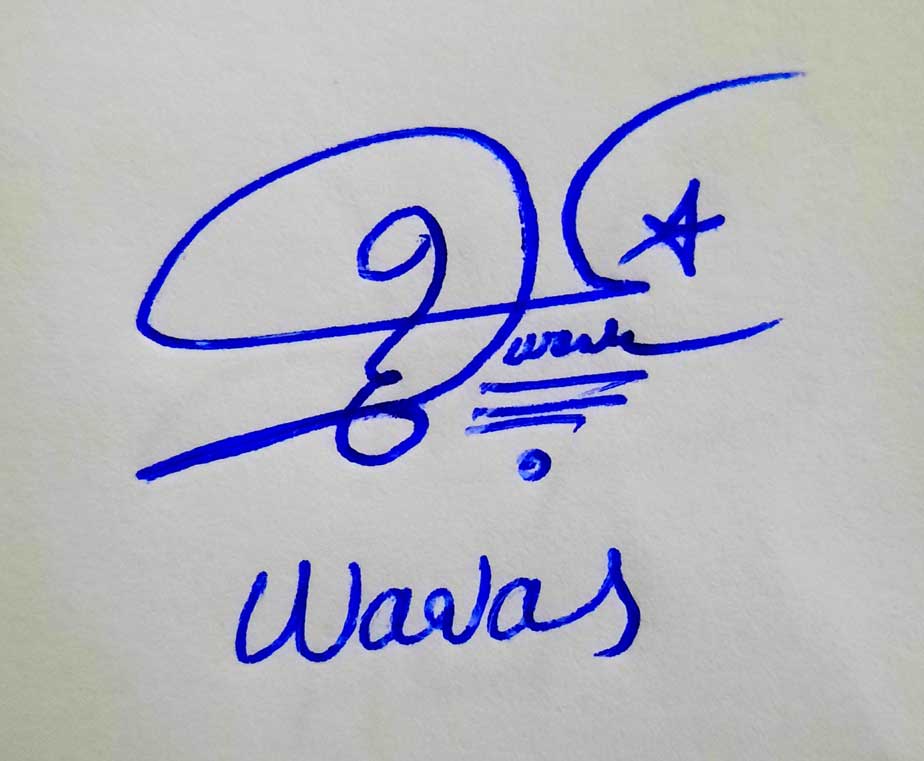 Waqas Name Signature Styles