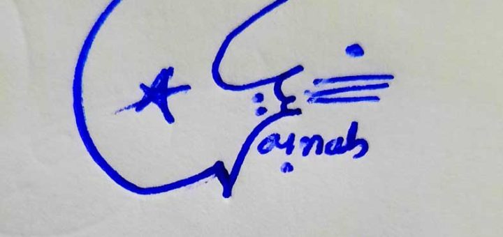 Zainab Name Signature Style