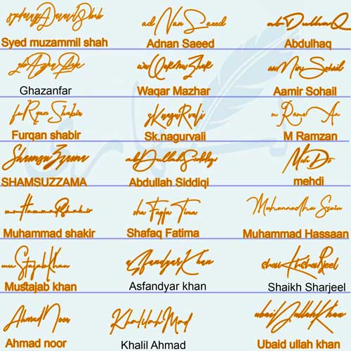 Personal Handwritten Signature Style