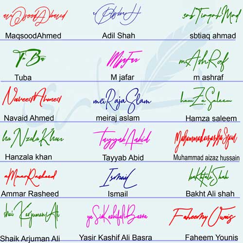 Different Signature Styles