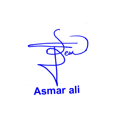 Asmar Ali Signature