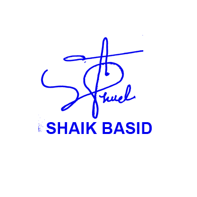 Shaik Basid Signature Style