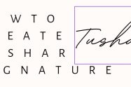 How To Create Tushar Name Best Signature