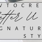 How to create Letter U Signature Style
