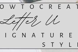 How to create Letter U Signature Style