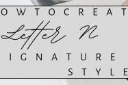 How to Write Letter N Signature
