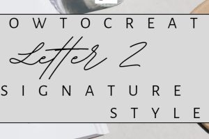 How to create Letter Z Signature Style