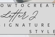 How to create Letter J Signature Style
