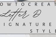 Letter D Signature Style