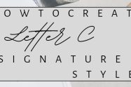Letter C Signature Style