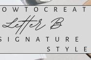 Letter B Signature Style
