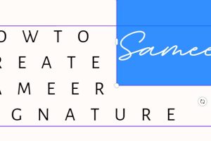 How To Create Sameer Name Best Signature