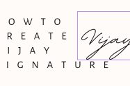 How To Create Vijay Name Best Signature